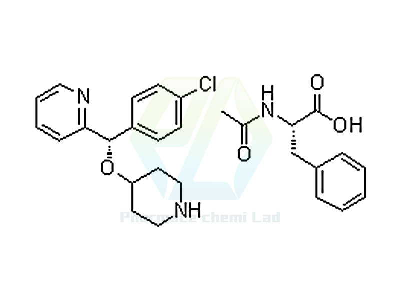 2-[(S)-(4-chlorophenyl)(4-piperidinyloxy)methyl]pyridine, N-acetyl-L-Phenylalani