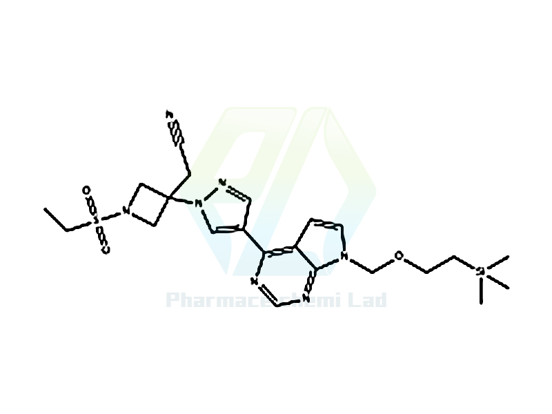 2-[1-Ethanesulfonyl-3-[4-(7-[(2-(trimethylsilyl)ethoxy)methyl]-7H -pyrrolo[2,3-d