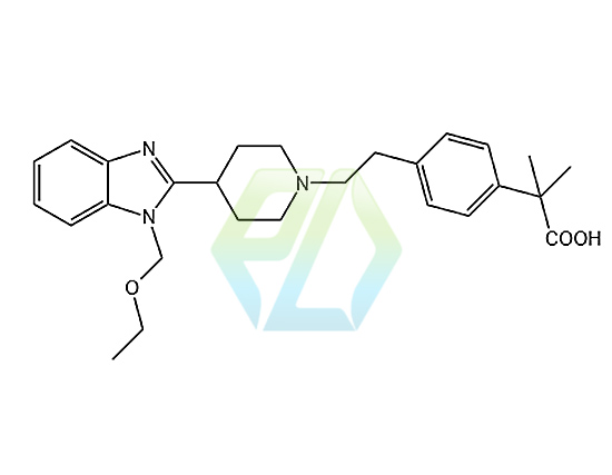 2-(4-(2-(4-(1-(Ethoxymethyl)-1H-benzo[d]imidazol-2-yl)piperidin-1-yl)ethyl)pheny