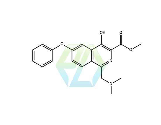 3-Isoquinolinecarboxylic acid, 1-[(dimethylamino)methyl]-4-hydroxy-6-phenoxy-, m