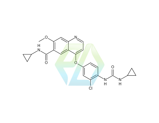 4-{3-Chloro-4-[(cyclopropylcarbamoyl)amino]phenoxy}-N-cyclopropyl-7-methoxyquino