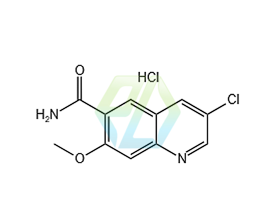 3-Chloro-7-methoxyquinoline-6-carboxamide HCl