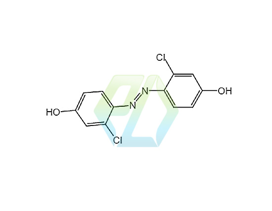 3-Chloro-4-[(1E)-(2-chloro-4-hydroxyphenyl)diazenyl]phenol