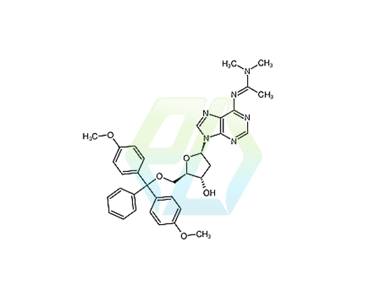 5'-O-(4,4'-dimethoxytrityl)-6-N-<1-(dimethylamino)ethylidene>-2'-deoxyadenosine