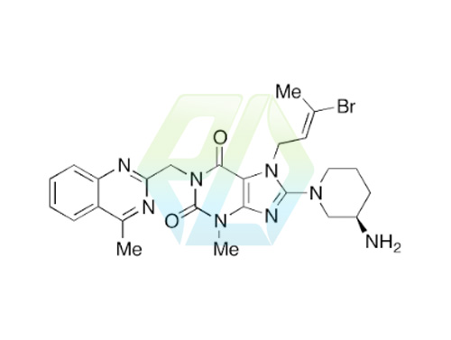 N-Des-(2-butyn-1-yl)-N-(3-bromo-2-buten-1-yl) Linagliptin  