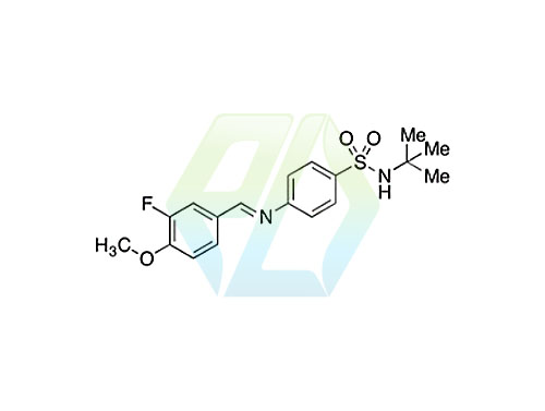 N-tert-Butyl-4-[(3-fluoro-4-methoxybenzylidene)amino]benzenesulfonamide