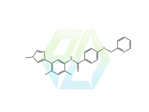 N-[2,4-dimethyl-5-(1-methyl-1H-imidazol-4-yl)phenyl]-4-[(pyridin-2-yl)methoxy]benzamide